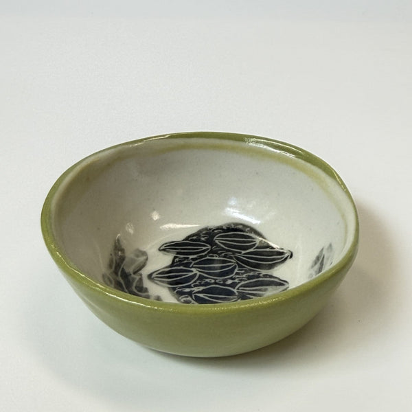 Forrest Road Studios - Porcelain Hand Painted Slip Cast Small Dish (tjac007)