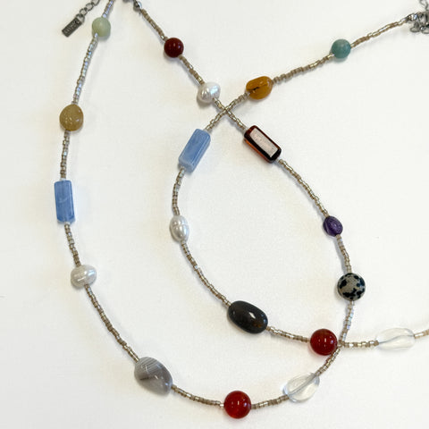 Merana Jewellery by Ana Maria - Mixed Stone Necklace (avi013)