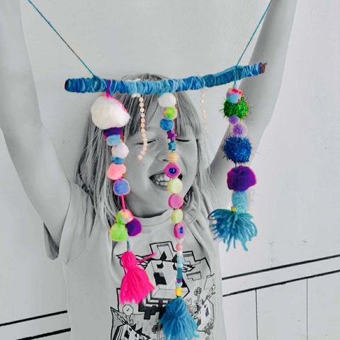 HANGING MOBILE WORKSHOP WITH THE PENCIL CASE ART STUDIO