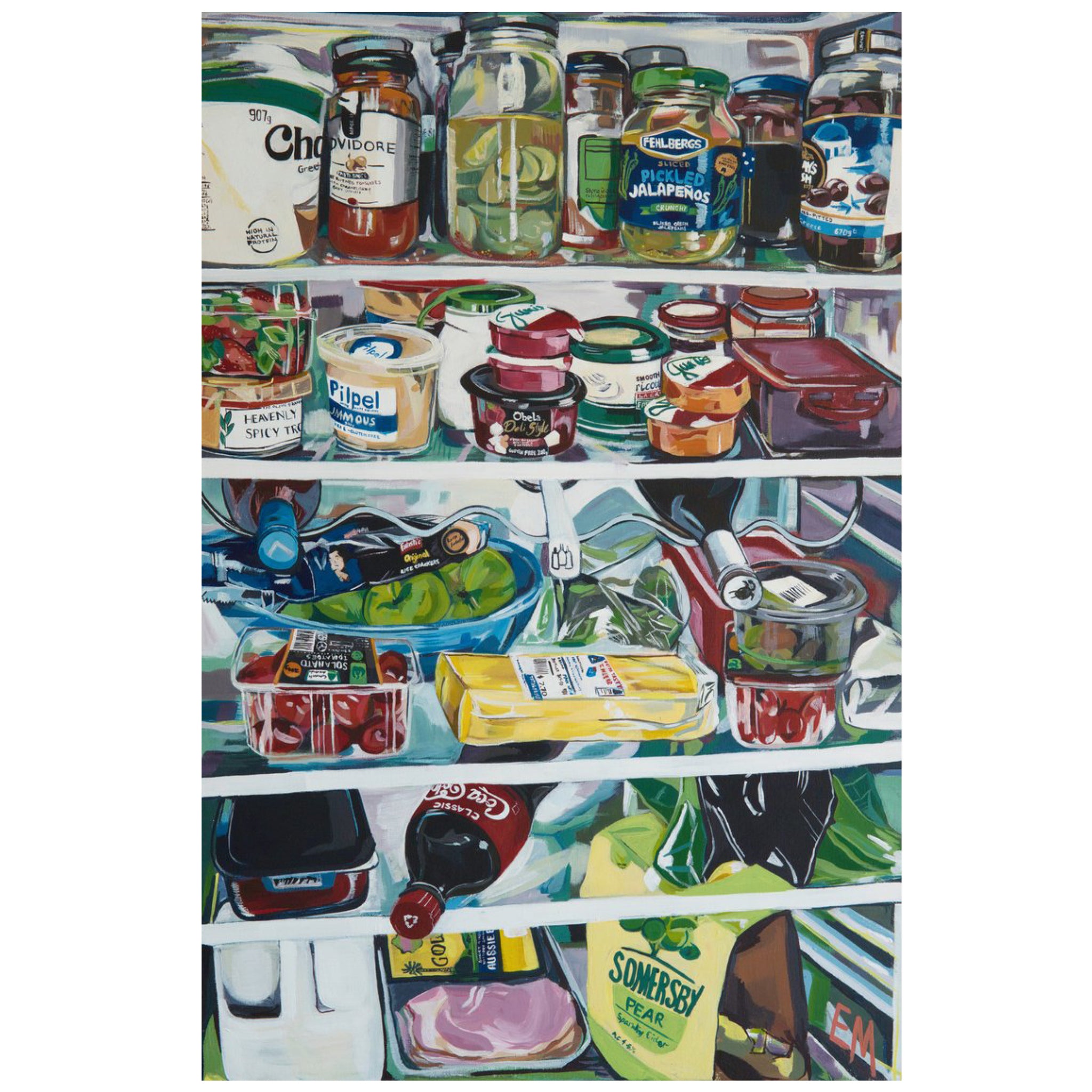 Elisha McGuckin - 'All That Remained Was Cheese And Crackers' Print (emc010)
