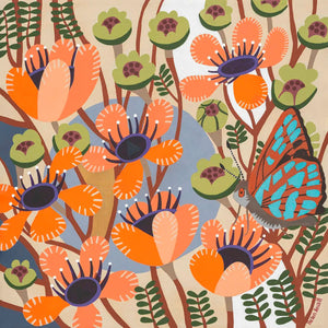 Helen Ansell -  'Turquoise Jewel Among the Copper Cups' Giclée Print (han099)