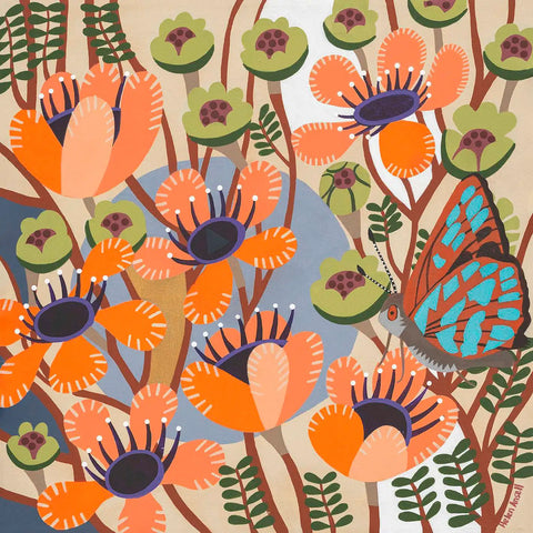 Helen Ansell -  'Turquoise Jewel Among the Copper Cups' Giclée Print (han099)