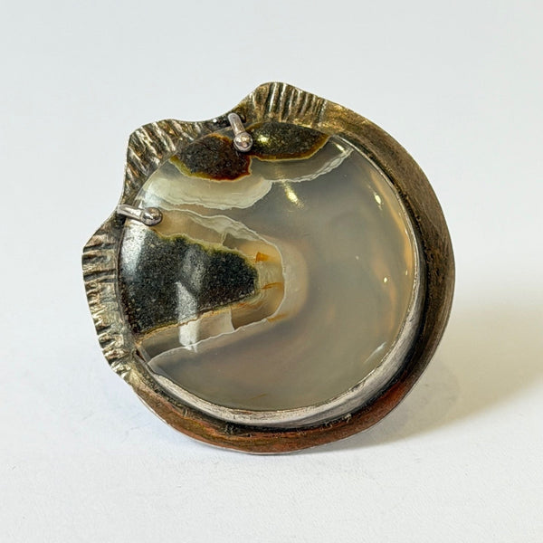 Ren Masetti - Sterling Silver Agate in Dryzy Ring (rma154)