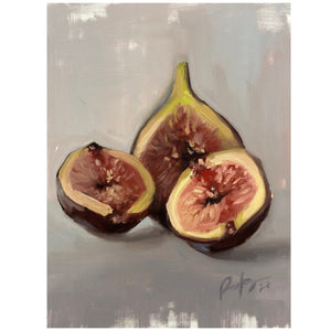 Rachelle Dusting - 'Figs & Flesh' Oil on Canvas Paper (rdu009)