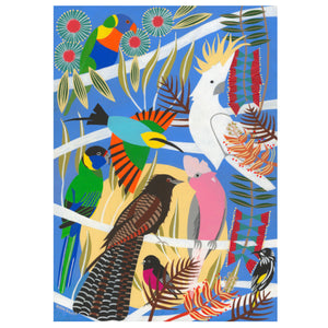Helen Ansell -  'Birds of Australia - Pink and Grey Galah' Giclée Print (han105)