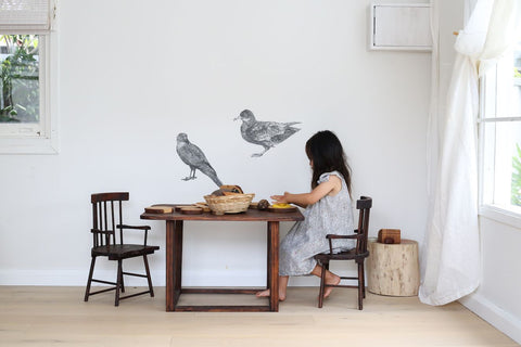 Anna Louise Richardson - Hand Drawn Shearwater Removable Fabric Wall Decal (alr006)