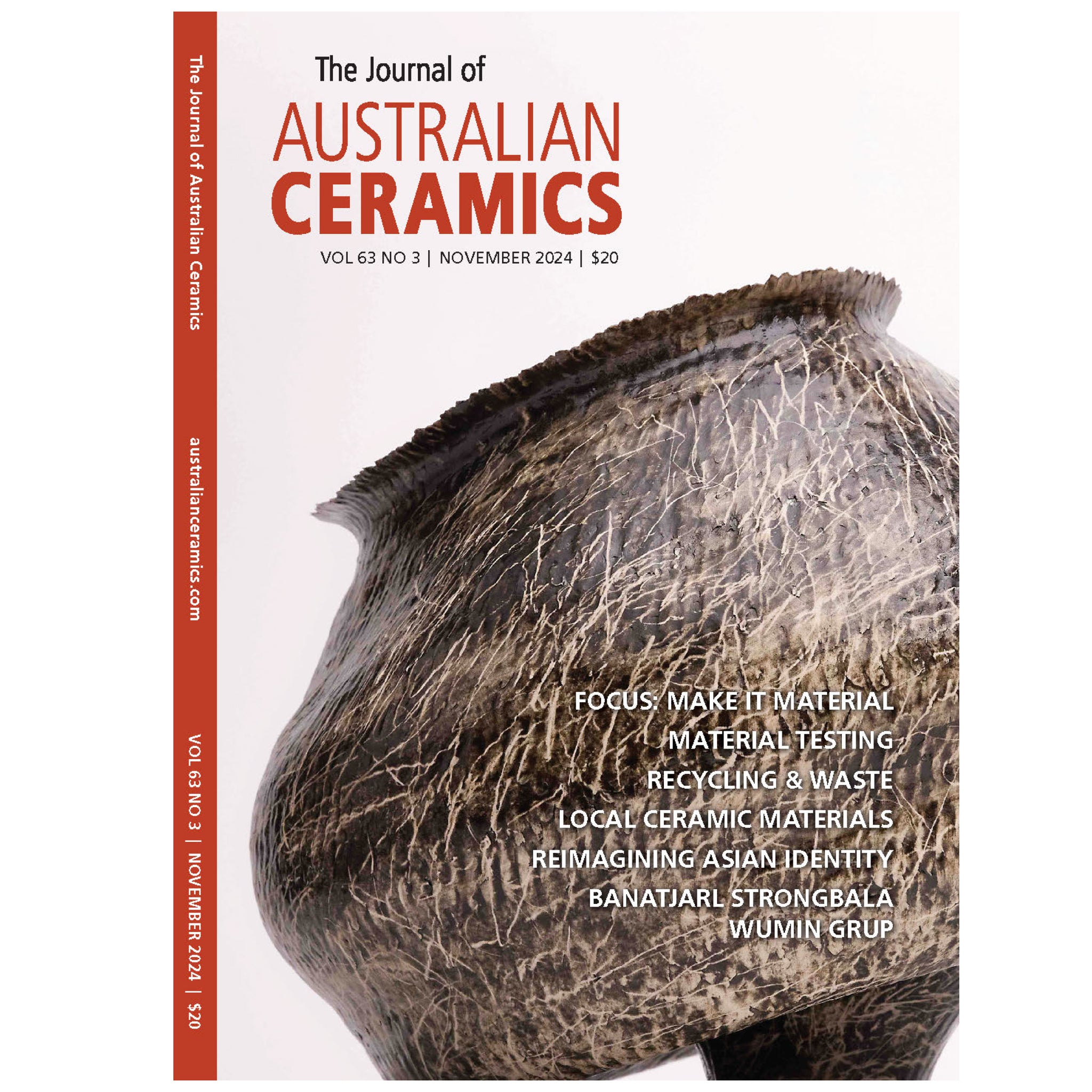 The Journal of Australian Ceramics - Vol 63 No 3, November 2024 (m/jac002)