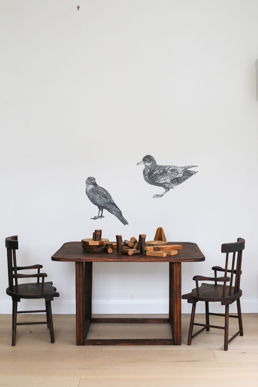 Anna Louise Richardson - Hand Drawn Hawk Removable Fabric Wall Decal (alr005)