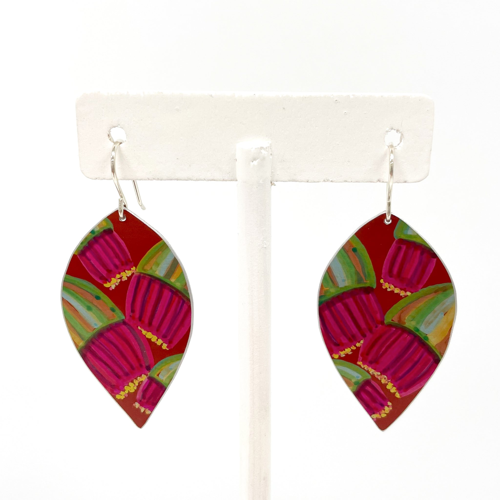 Leela Dilkes-Hoffman - Gum Blossom - X-Large Anodised Aluminium Sterling Silver Hook (ldh013)