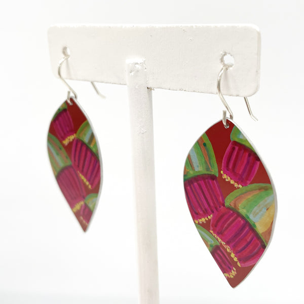 Leela Dilkes-Hoffman - Gum Blossom - X-Large Anodised Aluminium Sterling Silver Hook (ldh013)