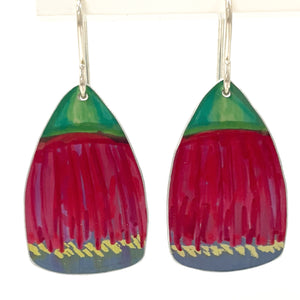 Leela Dilkes-Hoffman - Gum Blossom - Medium Anodised Aluminium Sterling Silver Hook (ldh014)