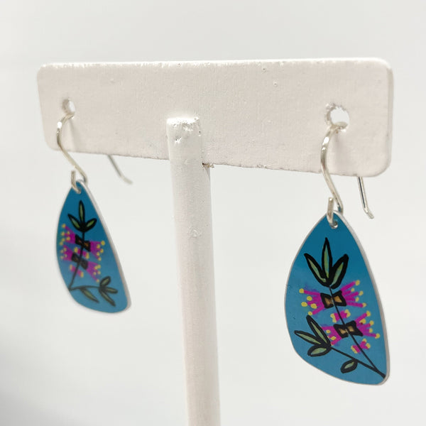 Leela Dilkes-Hoffman (Dilkes-Hoffman Desings) - Bottlebrush - Medium Anodised Aluminium Sterling Silver Hook (ldh016)
