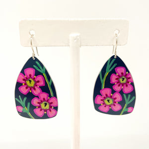 Leela Dilkes-Hoffman (Dilkes-Hoffman Designs) - Wax Flower - X-Large Anodised Aluminium Sterling Silver Hook (ldh020)