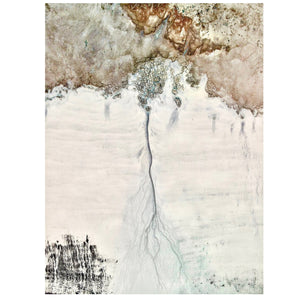 Julie Kenny - 'Low Tide at Coconut Wells' Mounted Print A3 in 40 x 50 cm Window (jken015)