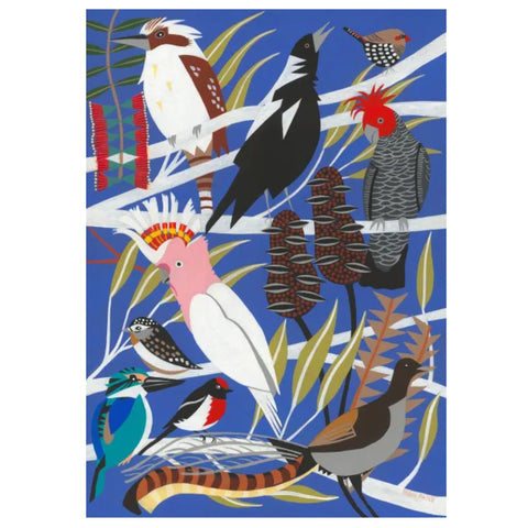 Helen Ansell -  'Birds of Australia - Lyre Bird' Giclée Print (han104)