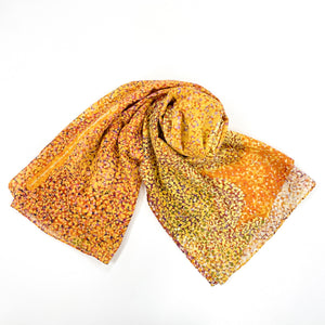 Juluwarlu - "Stories in the Sky" Banyji (Pansy) Cheedy Cotton Scarf (m/jul033)