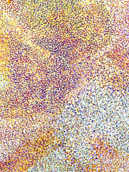 Juluwarlu - "Stories in the Sky" Banyji (Pansy) Cheedy Cotton Scarf (m/jul033)