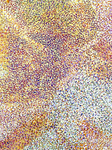 Juluwarlu - "Stories in the Sky" Banyji (Pansy) Cheedy Cotton Scarf (m/jul033)