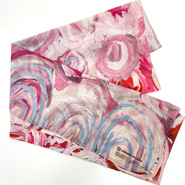 Juluwarlu - Cotton Scarf 'The Malyarri -Seven Sisters Story' by Judith Coppin (m/jul034)