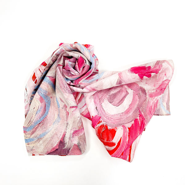 Juluwarlu - Cotton Scarf 'The Malyarri -Seven Sisters Story' by Judith Coppin (m/jul034)