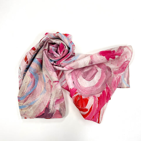 Juluwarlu - Cotton Scarf 'The Malyarri -Seven Sisters Story' by Judith Coppin (m/jul034)