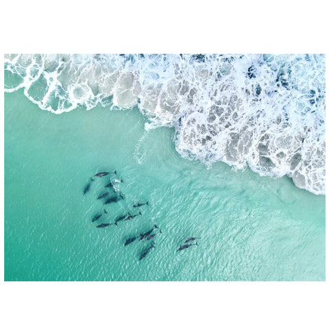 Julie Kenny - 'Mylies Beach' Mounted Print A3 in 40 x 50 cm Window (jken017)