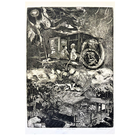 Hans Arkeveld -  'One Day I Won't Come Back' 1/3 Etching (har11)