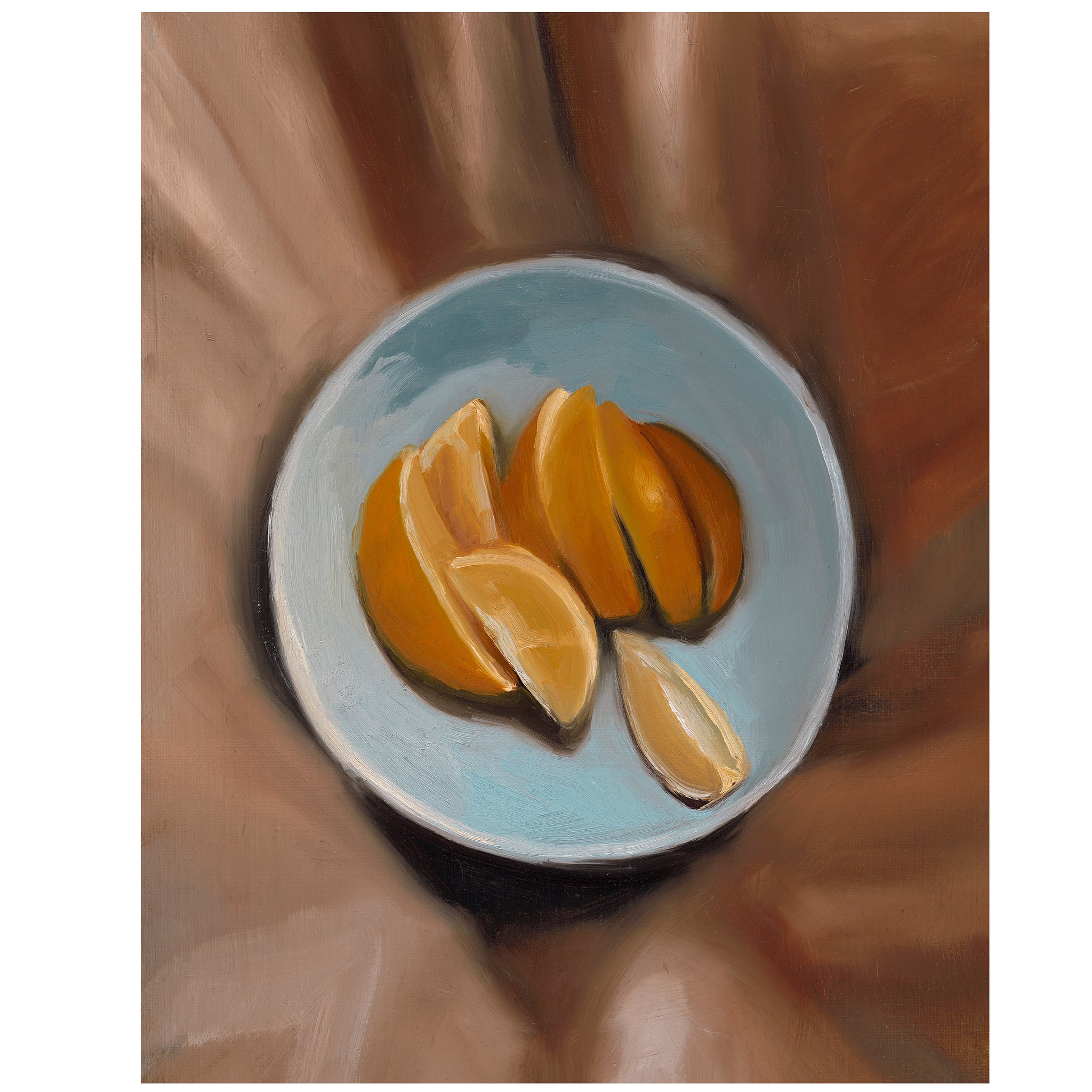 Rachelle Dusting - 'Oranges en Bleu' Limited Edition Print (rdu001)