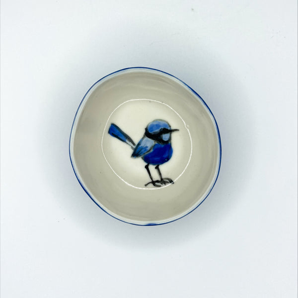 Forrest Road Studios - Porcelain Hand Painted Slip Cast Small Dish (tjac007)