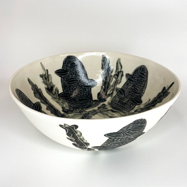 Forrest Road Studios - Porcelain Hand Painted Large Bowl (tjac015)