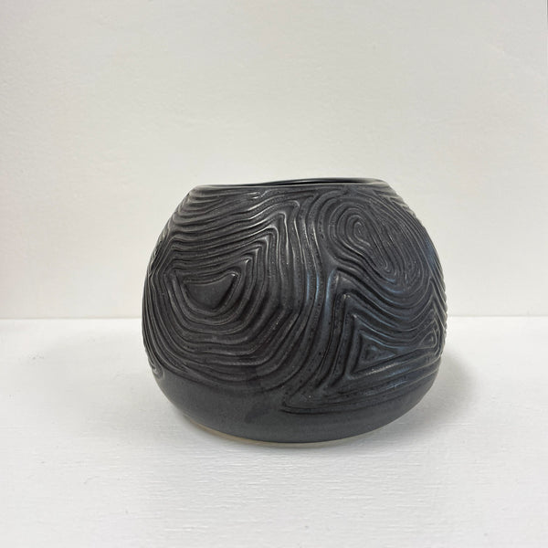 Jess Samuelson - Black Contours Vase (jsa004)