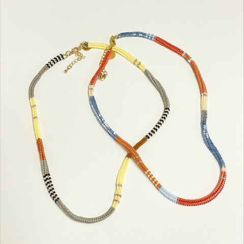 Merana Jewellery by Ana Maria - Hand Beaded Necklace with Gold Plated Finish (avi005)