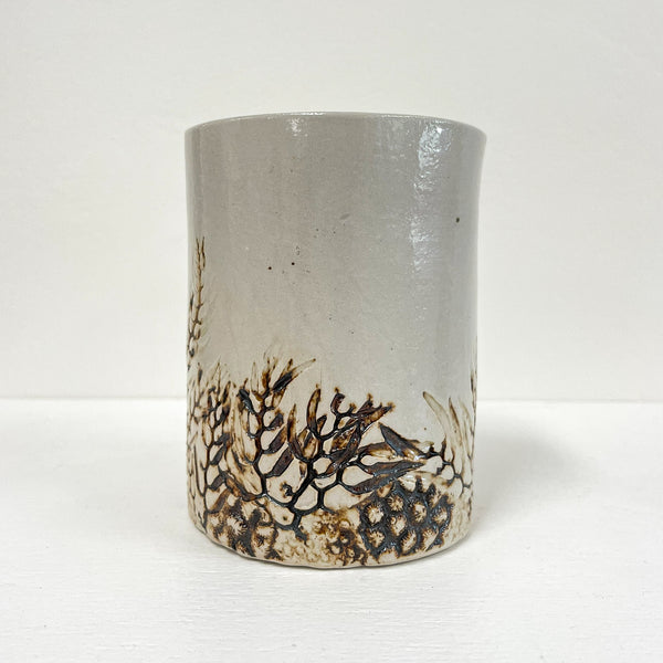 Jess Samuelson - Small Seaweed Hand Built Vase (jsa002)