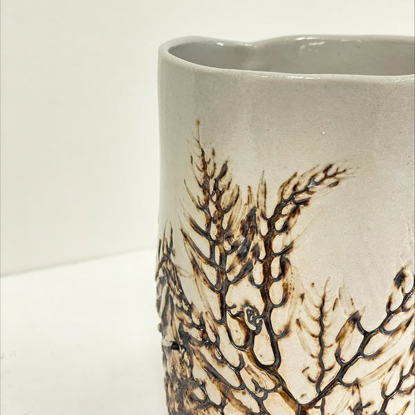 Jess Samuelson - Small Seaweed Hand Built Vase (jsa002)