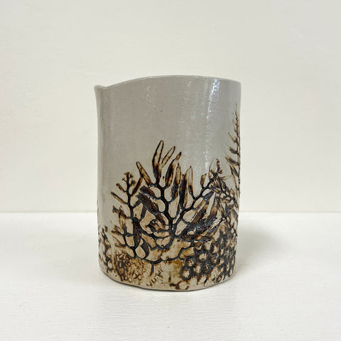 Jess Samuelson - Small Seaweed Hand Built Vase (jsa002)
