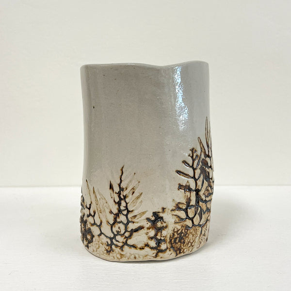 Jess Samuelson - Small Seaweed Hand Built Vase (jsa002)