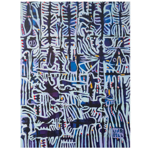 Una Bell - 'Riparian Creatures III' 2022 Acrylic on Canvas (ube063)