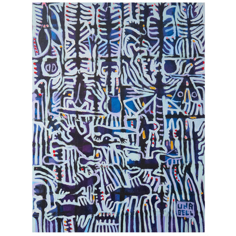 Una Bell - 'Riparian Creatures III' 2022 Acrylic on Canvas (ube063)