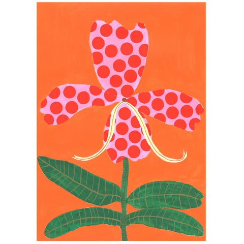 Louise Hamill - Spotty Orchid A3 Print (lha007)