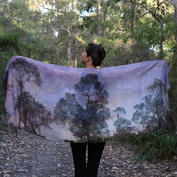 Chrisea Designs - 'Stillness' Wool/Silk Wrap (cde077)