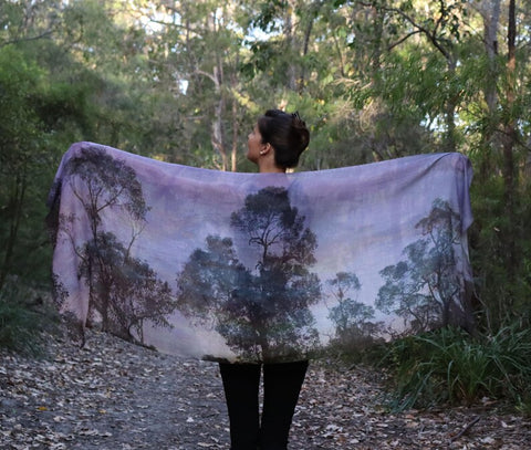 Chrisea Designs - 'Stillness' Wool/Silk Wrap (cde077)