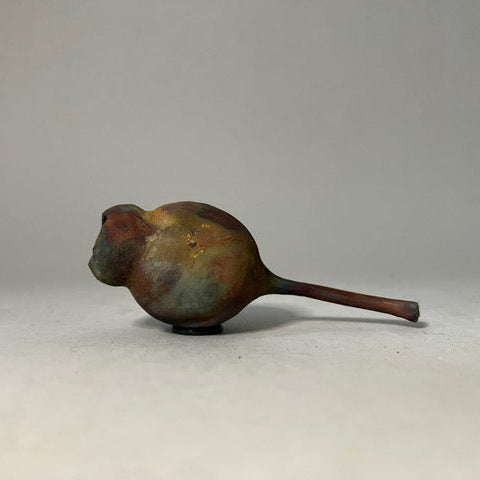 Sarah Keirle - 'Seedpod No. 514' Raku Fired True-to-Life Marri Nut (ske067)