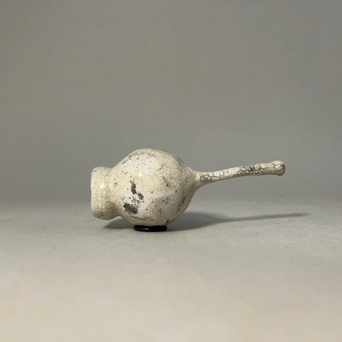 Sarah Keirle - 'Seedpod No. 523' Raku Fired True-to-Life Marri Nut (ske065)