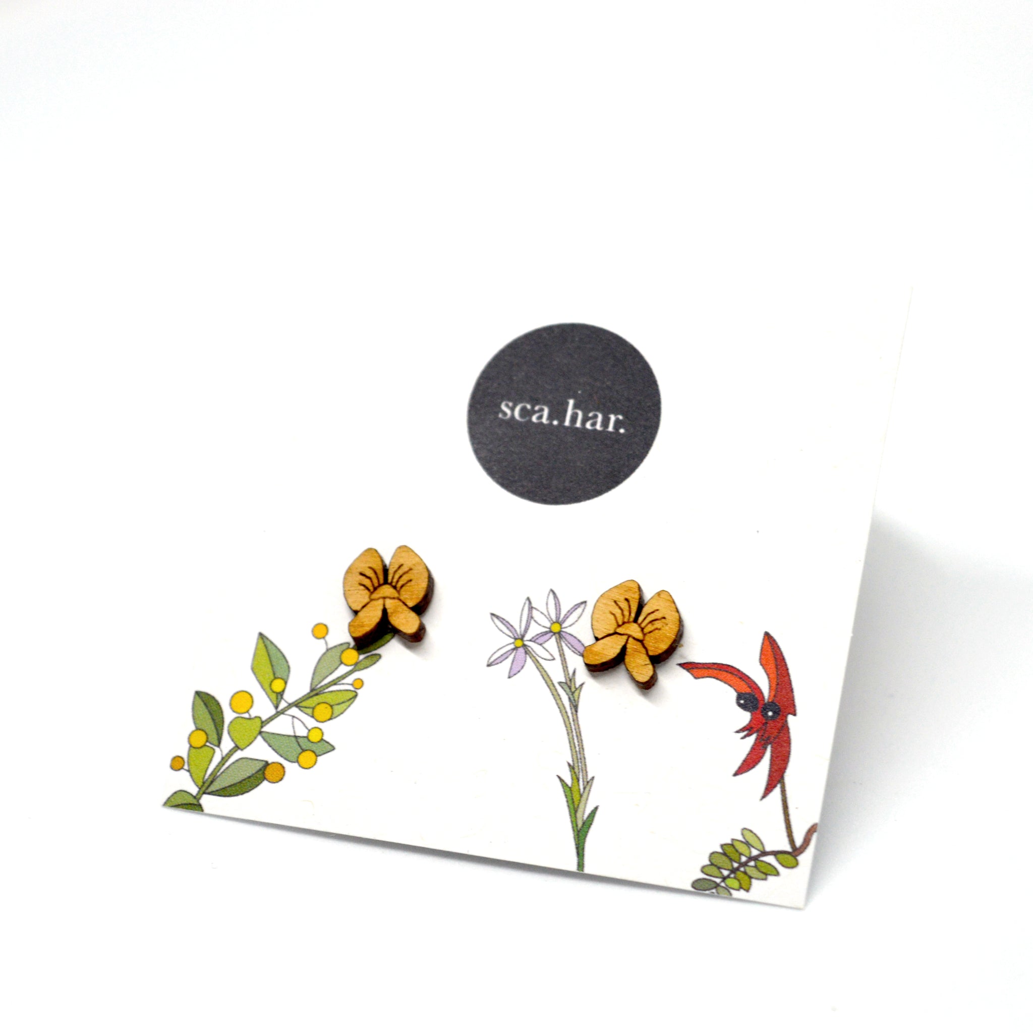 sca.har. - Tiny Flower Studs (hpe004)