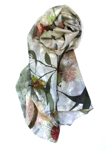Chrisea Designs - 'Hakea Haven' Wool/Silk Wrap (cde015)