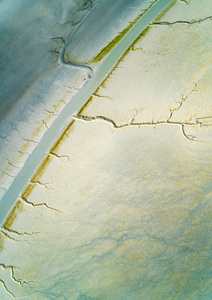 Julie Kenny - 'Sandy Point Tidal Flats' Mounted Print A3 in 40 x 50 cm Window (jken011)
