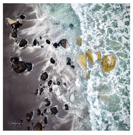 Julie Kenny - 'Shifting Sands' Print 15 x 15 cm in a 25 x 25cm Window (jken012)