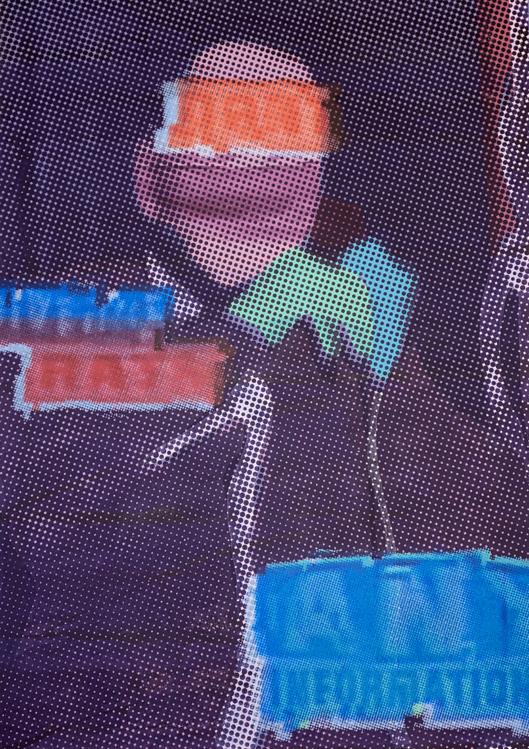 Isaac Huggins - 'No Comment' 2021,  4/5, Silkscreen on Fabriano Unica, 50 x 70cm (ihu004)