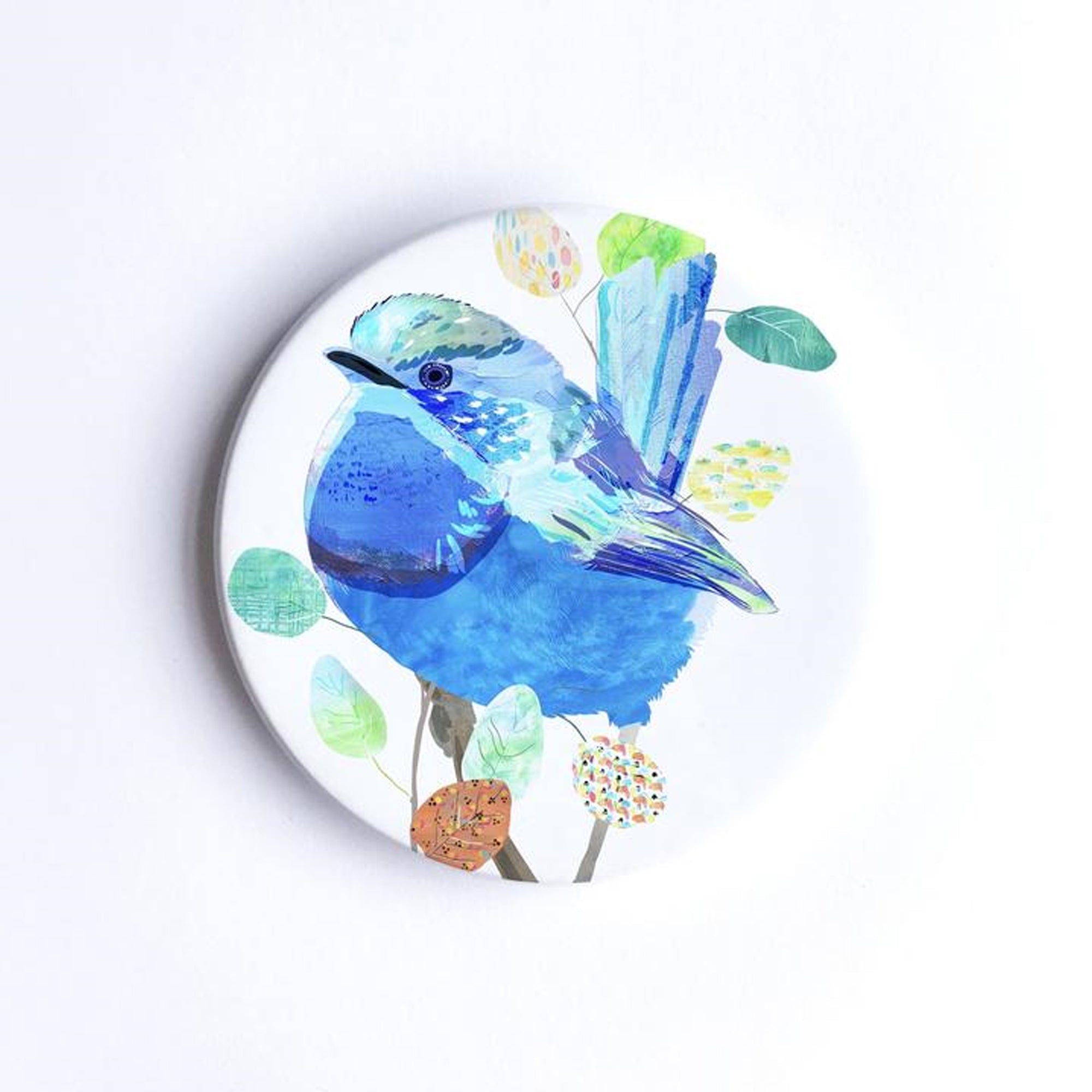 Braw Paper Co. - Splendid Fairy Wren Ceramic Coaster (tri006)