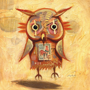 Shaun Tan - 'Owl' Square Card (m/nuo14)